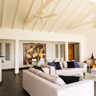 Living Room at WV AUS, Pointe Milou, St. Barthelemy