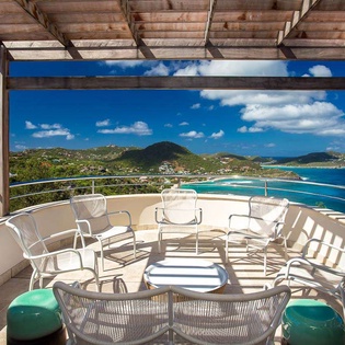 Terrace at WV YEB, Pointe Milou, St. Barthelemy