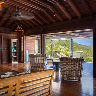 Living Room at WV AMA, Pointe Milou, St. Barthelemy