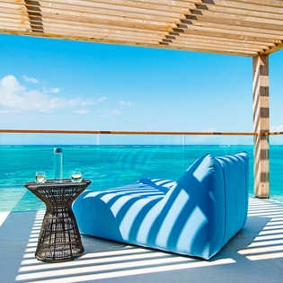 Terrace at TC BEB5, Babalua Beach, Turks & Caicos