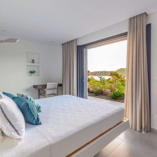 Bedroom at WV DAD, Lorient, St. Barthelemy