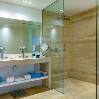 Bathroom at WV AQA, Grand Cul de Sac, St. Barthelemy