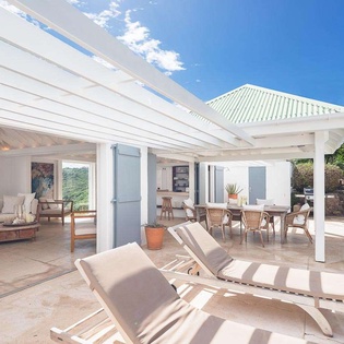 Terrace at WV MBA, Pointe Milou, St. Barthelemy