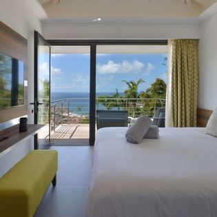 Bedroom at WV TSO, Colombier, St. Barthelemy