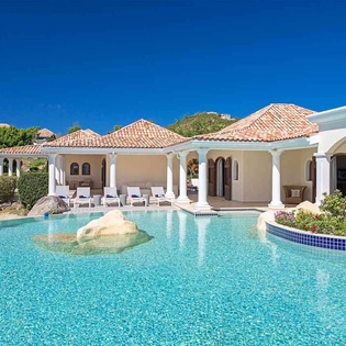 Villa Pool at PIE LAS, Simpson Bay Lagoon, St. Martin