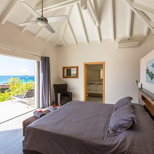 Bedroom at WV SUA, St. Jean, St. Barthelemy