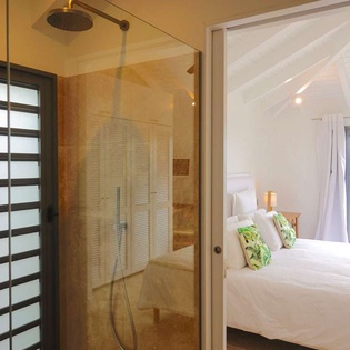 Bathroom at WV ARK, Pointe Milou, St. Barthelemy