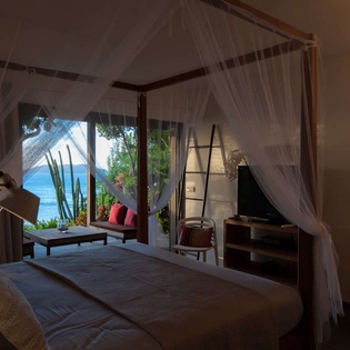 Bedroom at WV IDS, Pointe Milou, St. Barthelemy