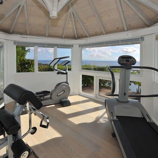 Gym at WV GDF, Colombier, St. Barthelemy