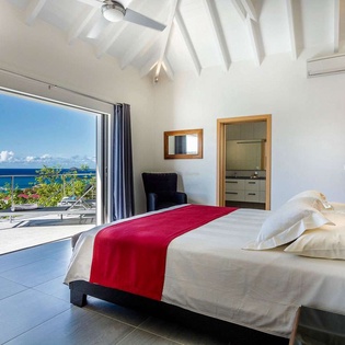 Bedroom at WV SUA, St. Jean, St. Barthelemy