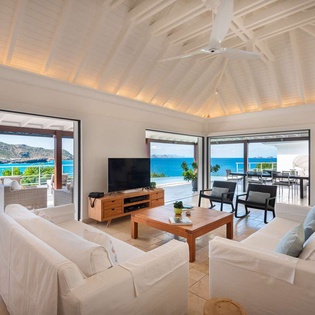 Living Room at WV TCK, Flamands Beach, St. Barthelemy