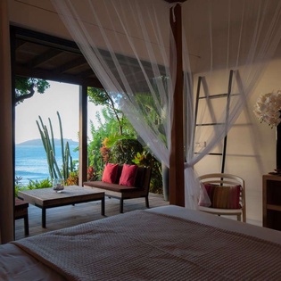 Bedroom at WV IDS, Pointe Milou, St. Barthelemy