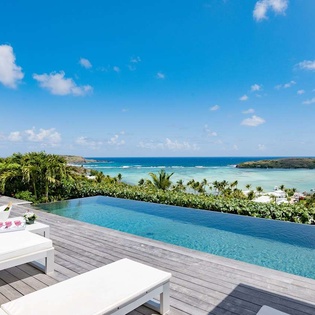 Villa Pool at WV SBM, Grand Cul de Sac, St. Barthelemy
