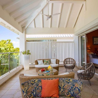 Terrace at PIE BLS, Happy Bay, St. Martin