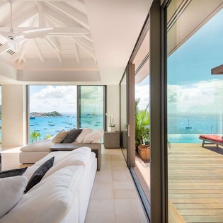 Living Room at WV BCA, Corossol, St. Barthelemy