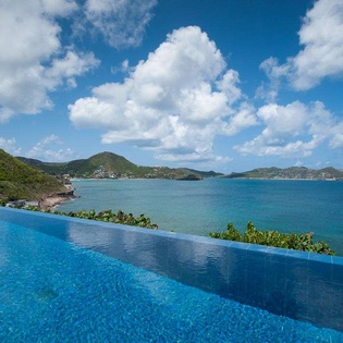 The view from WV VPM, Pointe Milou, St. Barthelemy