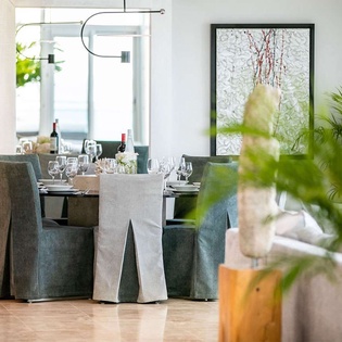 Dining Room at PIE COV, Beachfront/Cupecoy, St. Martin