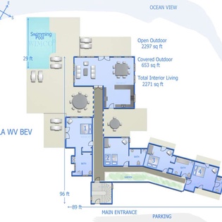 Floorplan of WV BEV, Mont Jean, St. Barthelemy