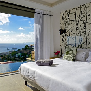 Bedroom at WV EDU, Lurin, St. Barthelemy