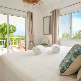 Bedroom at WV REL, St. Jean, St. Barthelemy