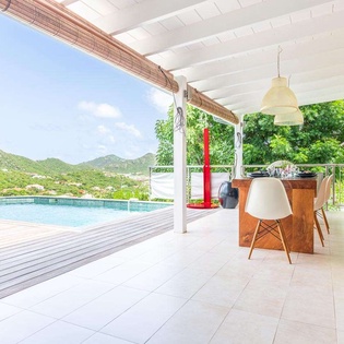 Terrace at WV MBL, St. Jean, St. Barthelemy