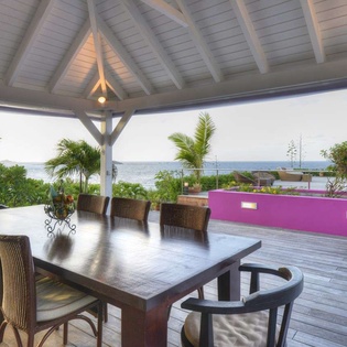 Dining Room at WV SUN, Petit Cul de Sac, St. Barthelemy