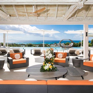 Terrace at PIE AVN, Hillside/Terres Basses, St. Martin