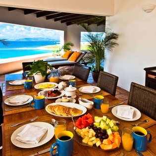 Dining Room at AXA ZEN, Sandy Hill, Anguilla