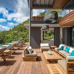 Deck at WV SAH, Corossol, St. Barthelemy