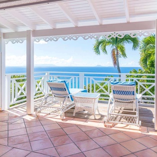 Terrace at WV MGO, Colombier, St. Barthelemy