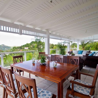 Terrace at WV AMI, Lurin, St. Barthelemy