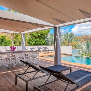 Terrace at WV GRO, Marigot, St. Barthelemy