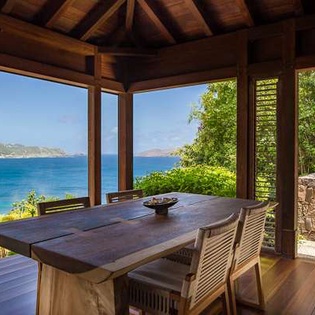Dining Room at WV AMA, Pointe Milou, St. Barthelemy