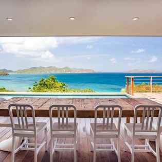 Terrace at WV SUM, Pointe Milou, St. Barthelemy