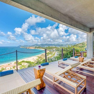 Veranda at PIE AMA, Hillside/Baie Rouge, St. Martin