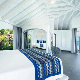 Bedroom at WV BYZ, Colombier, St. Barthelemy