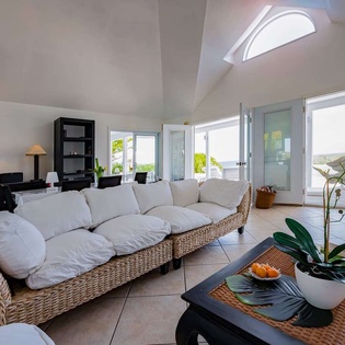Living Room at WV SBM, Grand Cul de Sac, St. Barthelemy