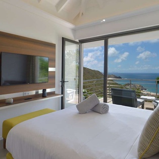 Bedroom at WV TSO, Colombier, St. Barthelemy