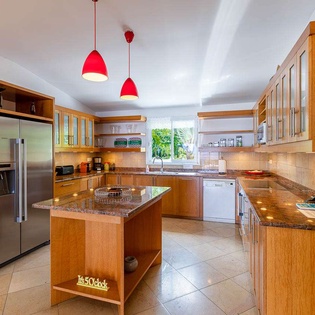 Kitchen at WV EMM, Lorient, St. Barthelemy