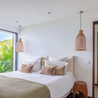 Bedroom at WV UPS, Pointe Milou, St. Barthelemy