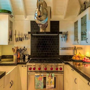 Kitchen at AXA TNM, Elsie Bay, Anguilla