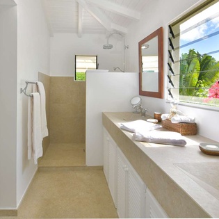 Bathroom at WV KRL, St. Jean, St. Barthelemy