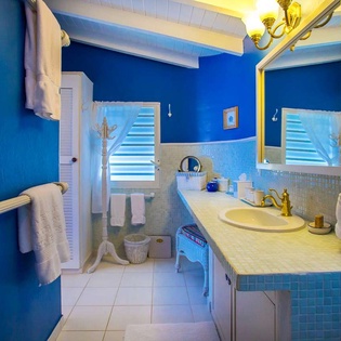 Bathroom at WV FRE, Pointe Milou, St. Barthelemy