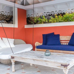 Sitting Room at WV MGO, Colombier, St. Barthelemy