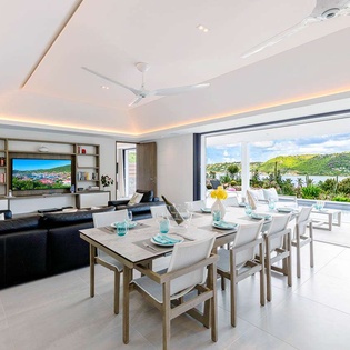Dining Room at WV DAD, Lorient, St. Barthelemy
