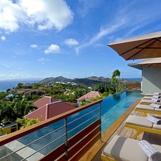 Deck at WV EDU, Lurin, St. Barthelemy