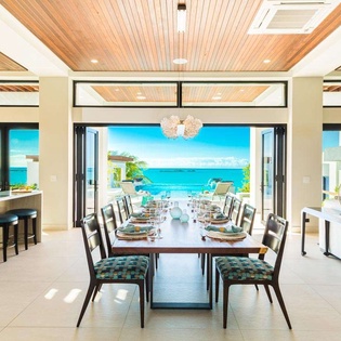 Dining Room at TC WIN, Turtle Tail, Turks & Caicos