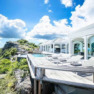 Deck at WV BYZ, Colombier, St. Barthelemy
