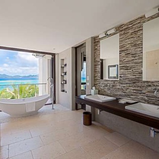 Bathroom at AXA KAM3, Little Harbour, Anguilla