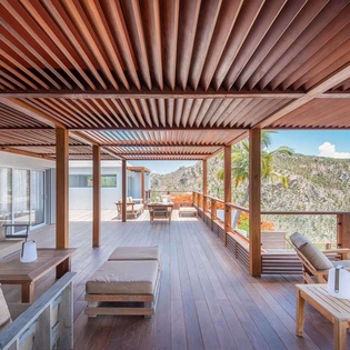 Living Room at WV JAB, Petite Saline, St. Barthelemy